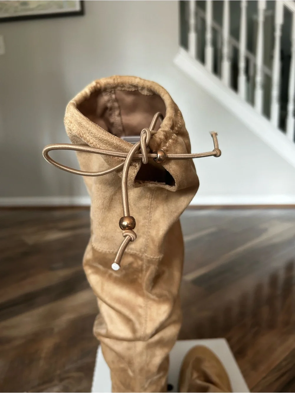 SO Tan Slouchy Over-the-Knee Suede Boots Women 10W